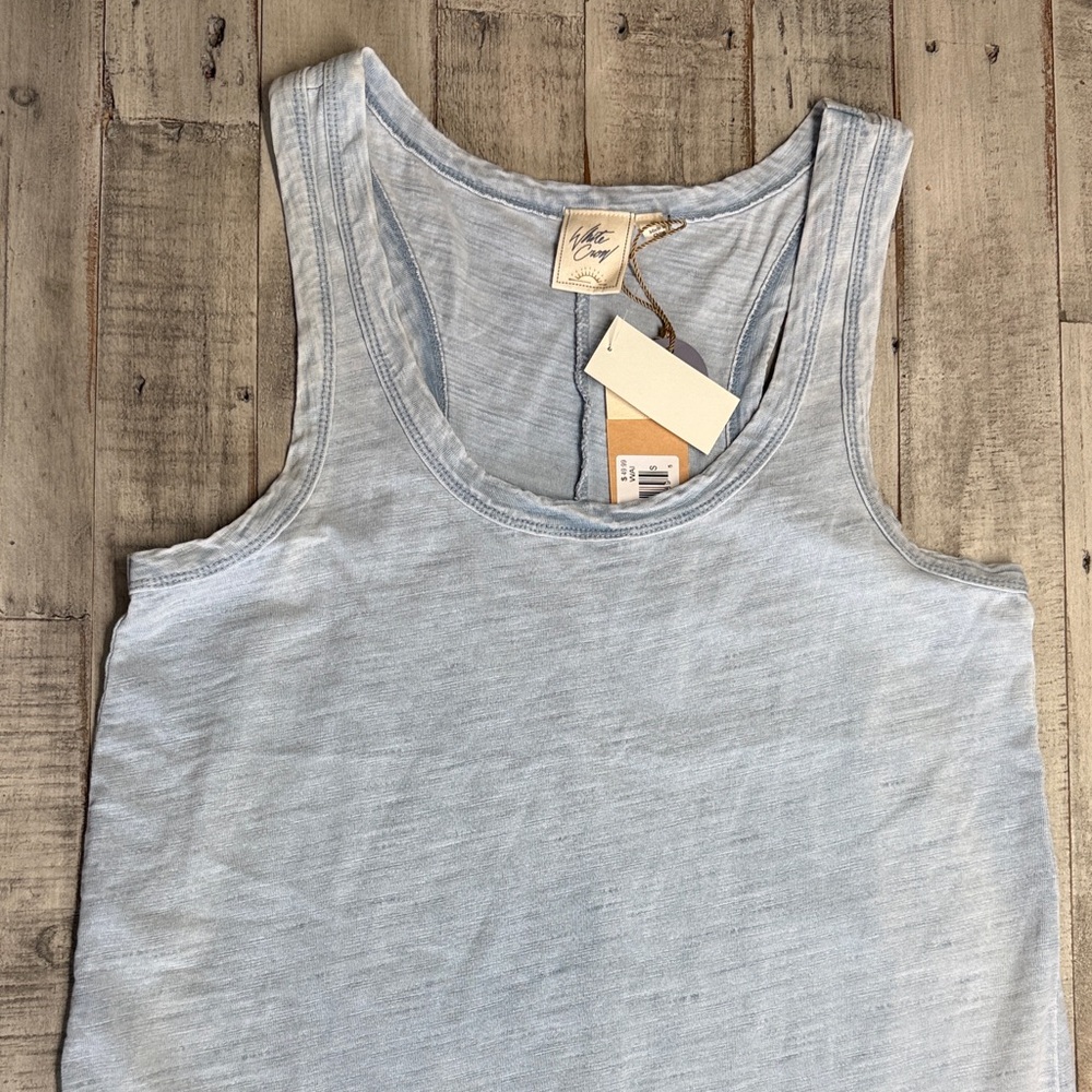 Buckle White Crow Sky Blue Washed Tank Dress Size S - Picture 7 of 9